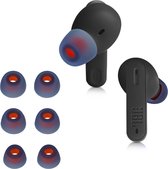 kwmobile 6x cover voor in-ear oortjes geschikt voor JBL Tune 230 NC TWS / T230NC - Vervangende oordopjes van siliconen in blauw - 3 maten