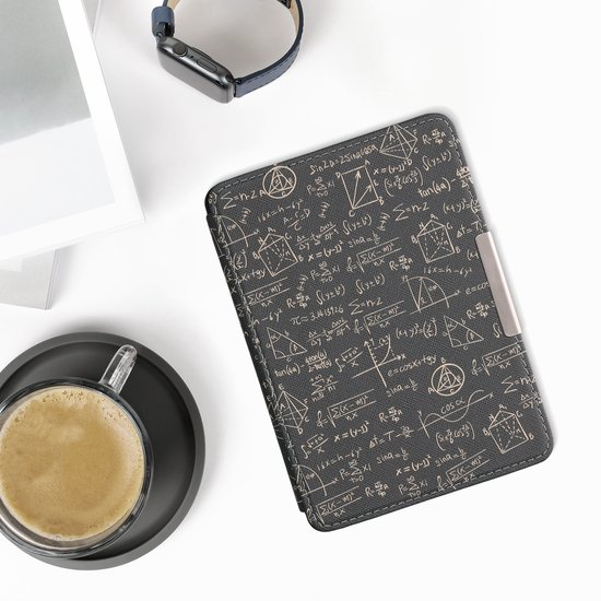 kwmobile e-reader hoesje geschikt voor Amazon Kindle Paperwhite hoes - E reader flip case met magnetische sluiting - Ereader cover - design in groen / geel — afbeelding 5