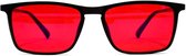 Eramic - Blauw Licht Bril - Zwart - Rode Glazen - Blue Light Blocking Glasses - Zonder Sterkte - Computerbril - Heren, Man & Dames - Filter Brillen - Blue Light Bril - Game Bril - Tegen Vermoeide ogen - Beter Slapen