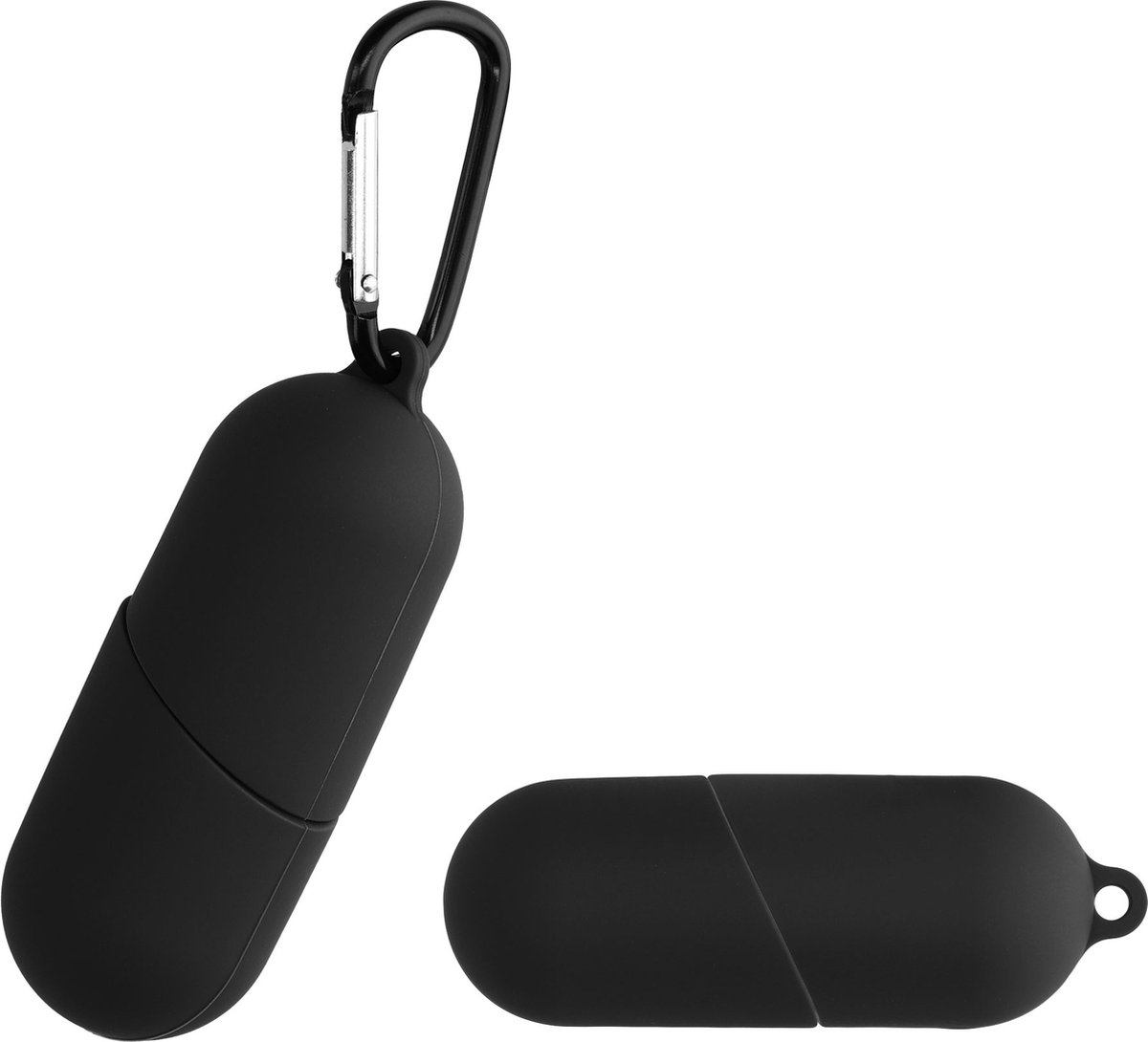 kwmobile Hoes geschikt voor Motorola VerveBuds 400 - Siliconen cover voor oordopjes in zwart