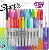 Sharpie glam pop - 24 fine permanent markers - 2185229