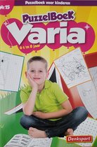 Denksport | Puzzelboek varia 6-8 jaar | Denksport junior | Puzzelboek | Kleurboek | Tekenen | Stiften | Puzzels kinderen | Puzzelboek kinderen | Puzzel | Puzzelboekje | Denksport puzzelboekjes | Woordzoeker | Woordzoekers voor kinderen
