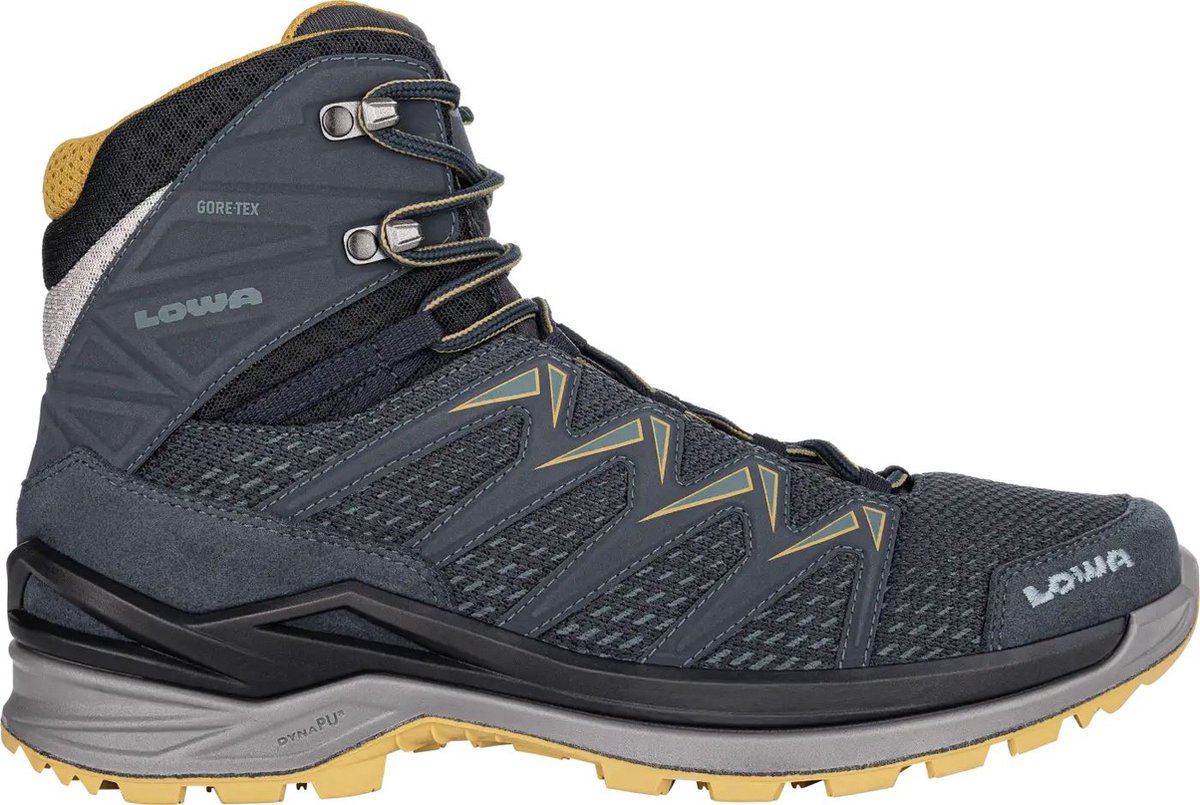 Lowa Innox Pro GTX Mid Wandelschoenen Heren Steel Mustard 44.5 Blauw