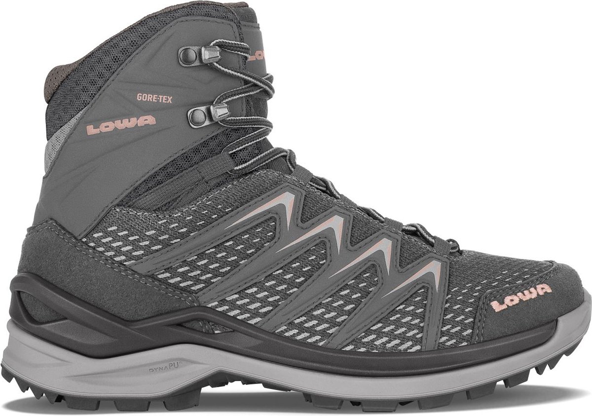 Lowa Innox Pro Gtx Mid Dames Hoge Wandelschoen /Rose 3 5/36 5 Antraciet