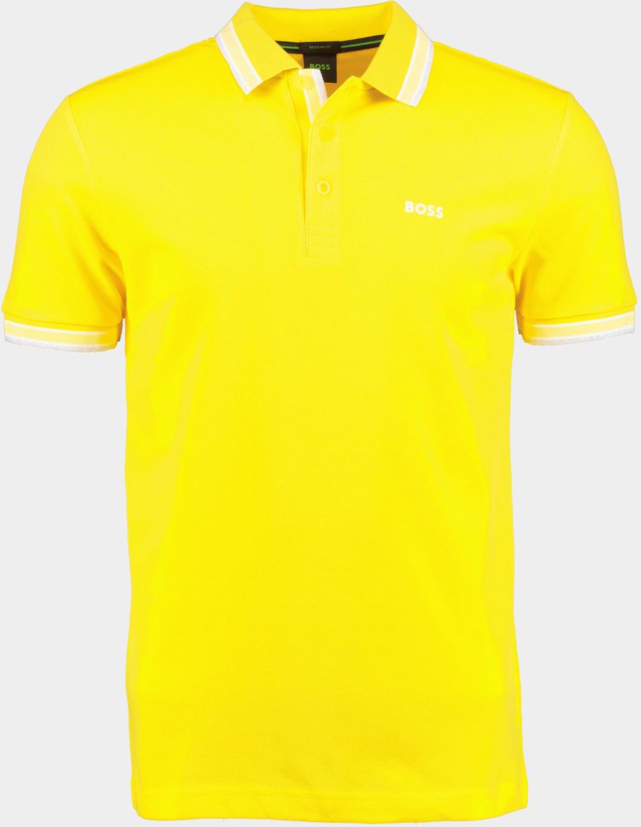 BOSS Green Polo manches courtes Jaune Paddy 10241663 01 50468983 740 bol