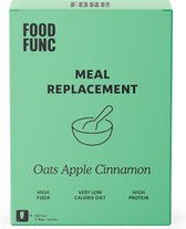 Foodfunc | Meal Replacement Oats | Apple Cinnamon | 7 x 40,5 gram | No Junk Just Func