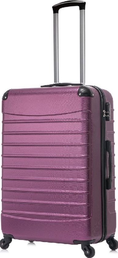 Valise de voyage à roulettes Royalty Rolls 69 litres - légère - serrure à combinaison - violet