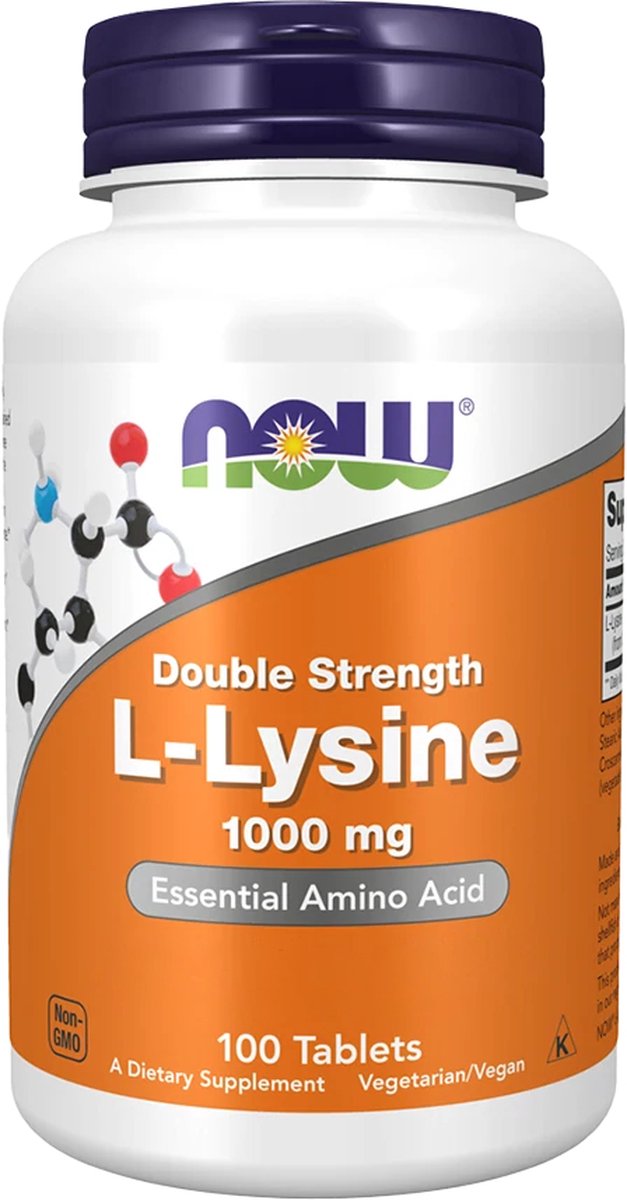 L-Lysine 1000mg - 100 tabletten - Now Foods
