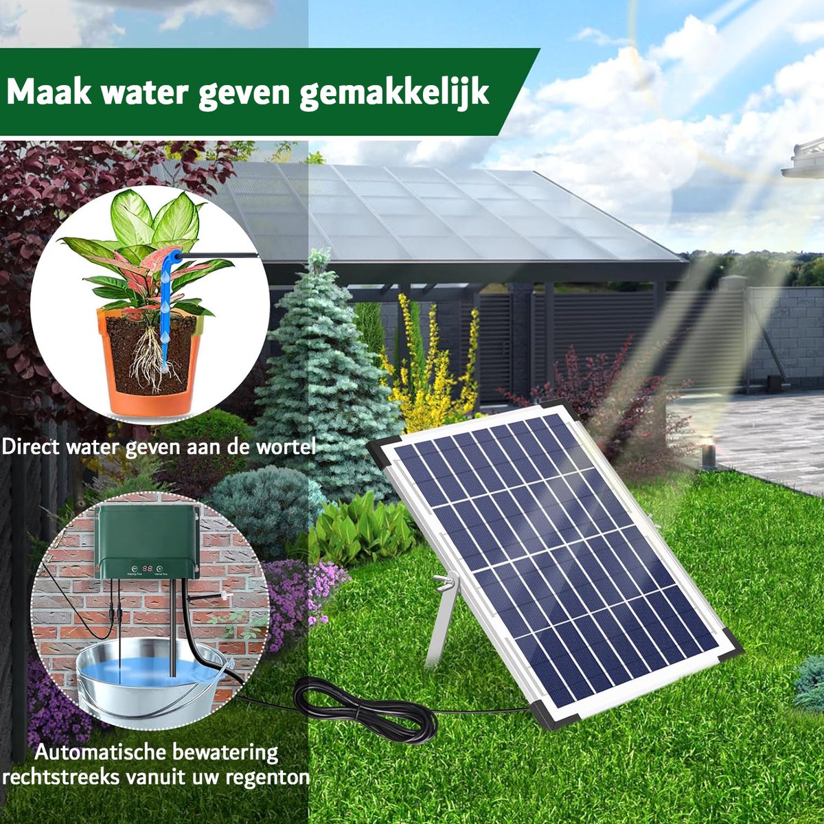 Système d'arrosage automatique Alimentation USB Kit d'irrigation goutte à goutte  automatique Dispositif d'arrosage de plantes de vacances de plantes en pot d'intérieur