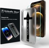 Umbrella Glass Snap-it-On Screenprotector - Geschikt voor iPhone 12 - 12 Pro