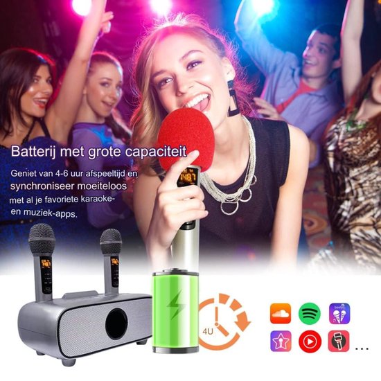 Karaoke Set Voor Volwassenen Karaoke Set Met 2 Microfoons Karaoke