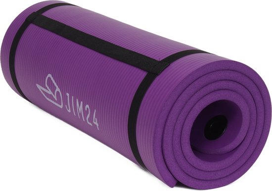 Tapis de Yoga - Tapis de Fitness - Tapis de Sport - 15 mm - Extra épais -  Violet | bol