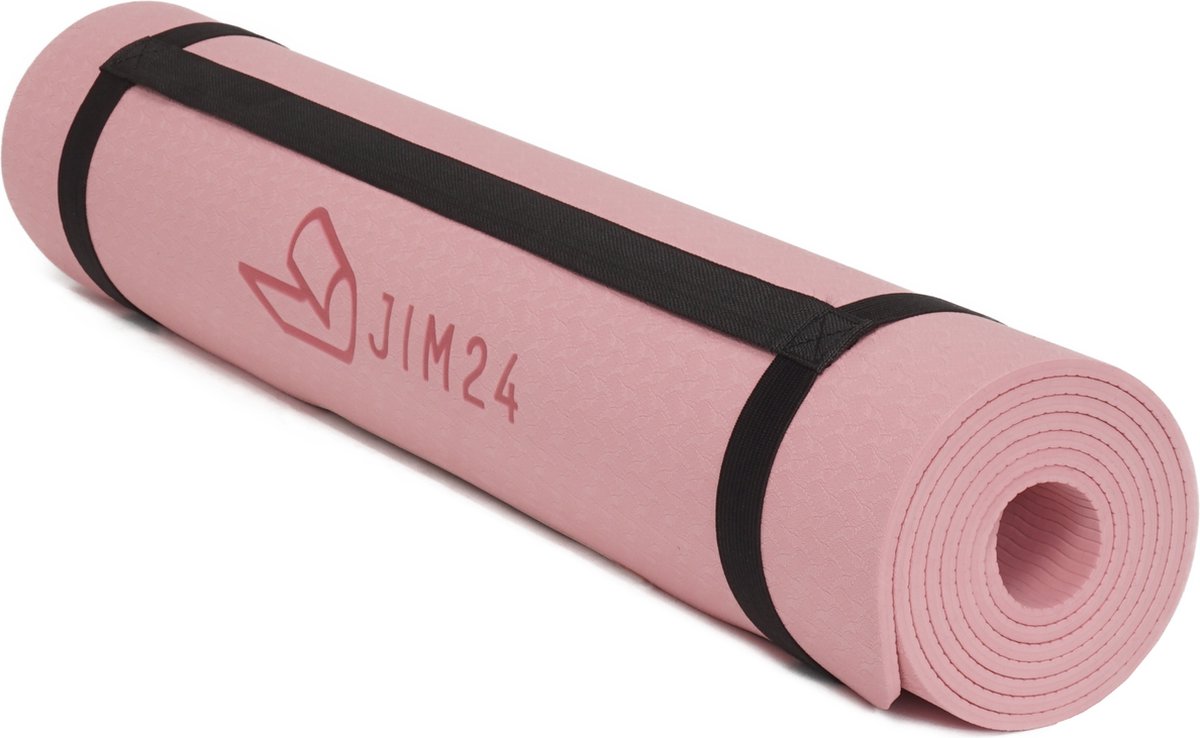 Jim24 Yogamat - Yoga Mat Antislip - Zalmroze thumbnail 4