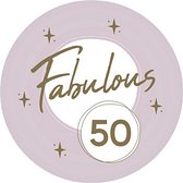 ‘Fabulous 50’ Lila & Goud – 8 stuks