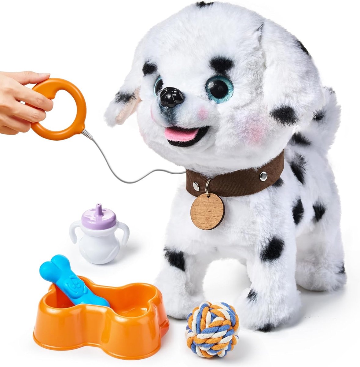 Jouet Chien électronique Marche et Aboiements - Peluche