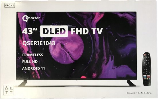 Qsmarter - 43 INCH - DLED - FHD - TV Ultra Slim - Frameless - WebOS