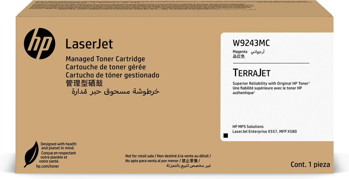 W9243MC Managed originele LaserJet-tonercartridge magenta