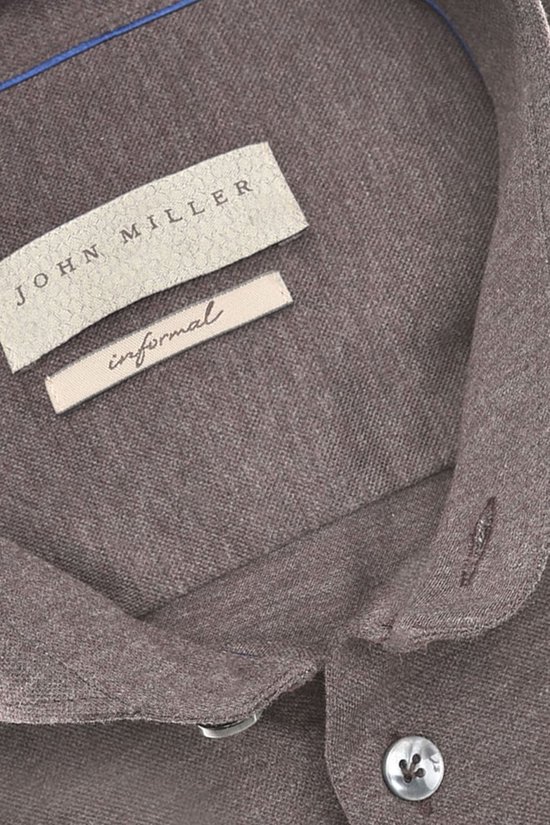 John Miller business overhemd bruin