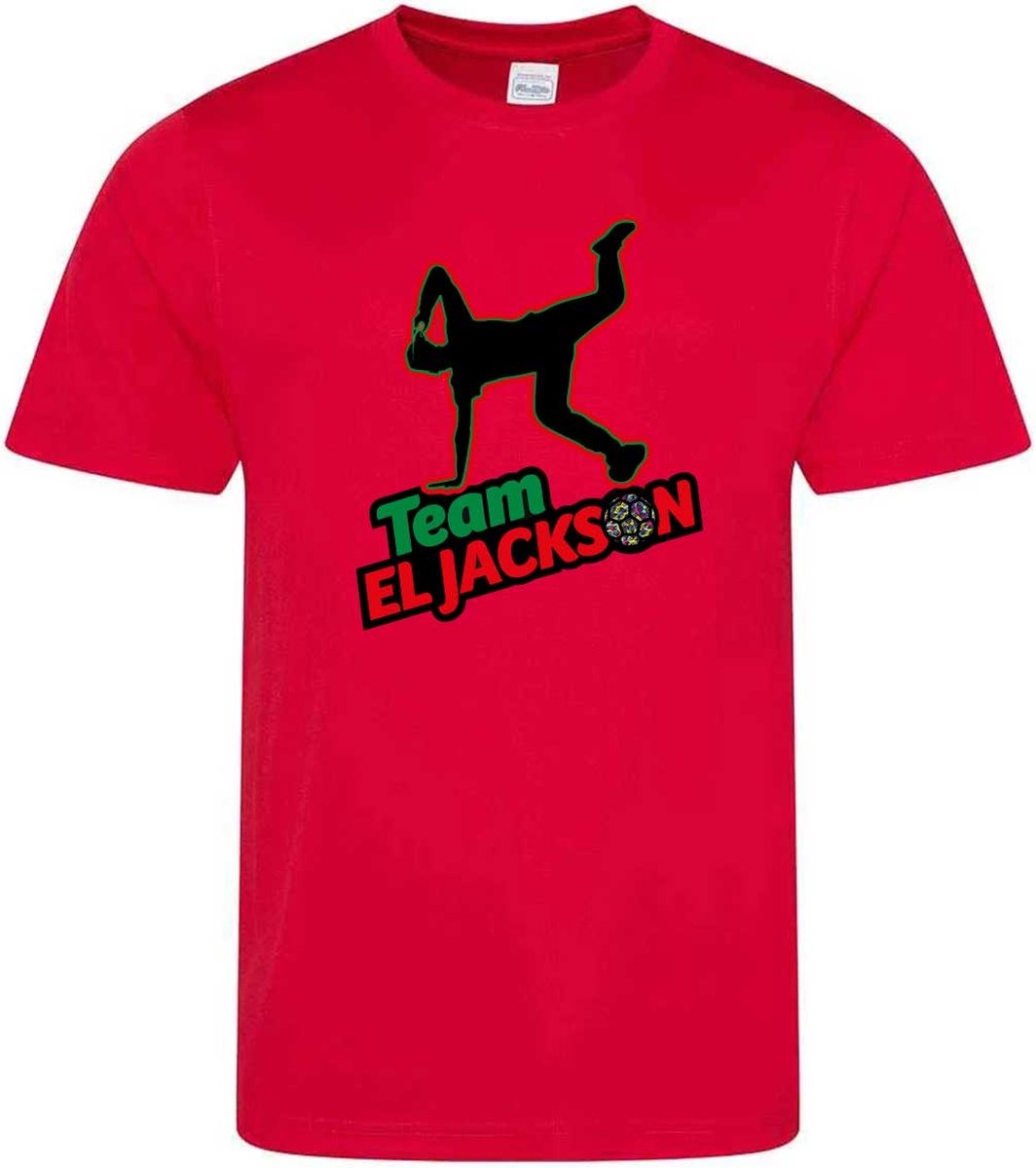 El Jackson T-Shirt - STRAWBERRY RED - (164-XXL) - VOETBALSHIRT - SPORTSHIRT