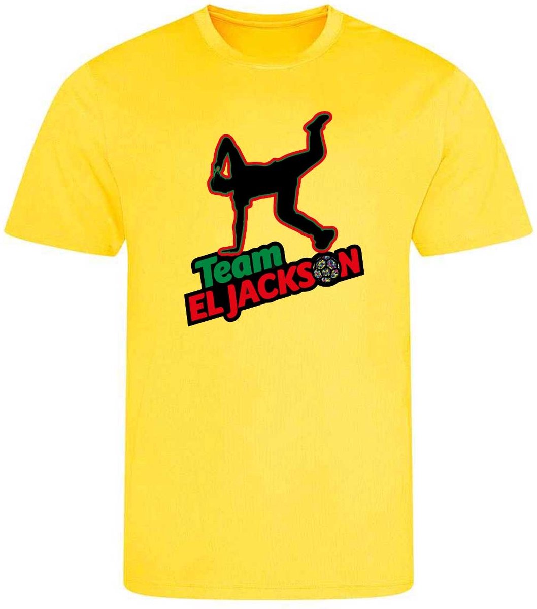 El Jackson T-shirt - TAXI YELLOW - (164-XXL) - VOETBALSHIRT - SPORTSHIRT