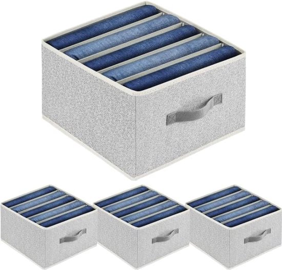 Boîte de rangement de tiroir avec compartiments pour jeans