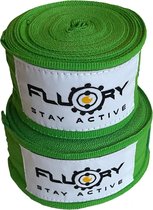 Fluory Boksbandages Hand Wraps Groen 300 cm
