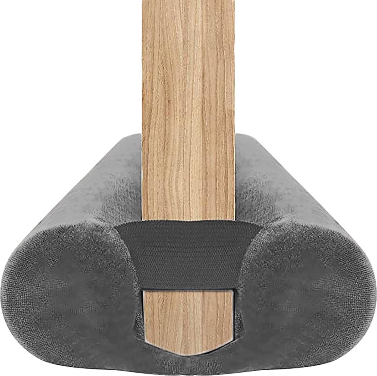Deurtochtstopper voor de bodem van deuren dubbelzijdig tochtstopper kussen voor voordeurafdichting isolatie (grijs, 85 cm )