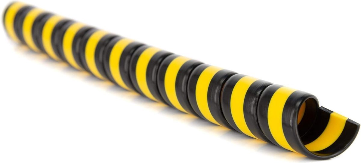 Safe-Spirale DUO kabelbescherming slangbeschermspiraal Ø 16 mm, kabelspiraal, zwart-geel, 10 m lang