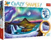 Trefl - Puzzles - "600 Crazy Shapes" - Aurora over Iceland