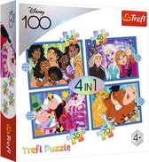 Trefl Trefl 4in1M - The happy world of Disney / Disney 100