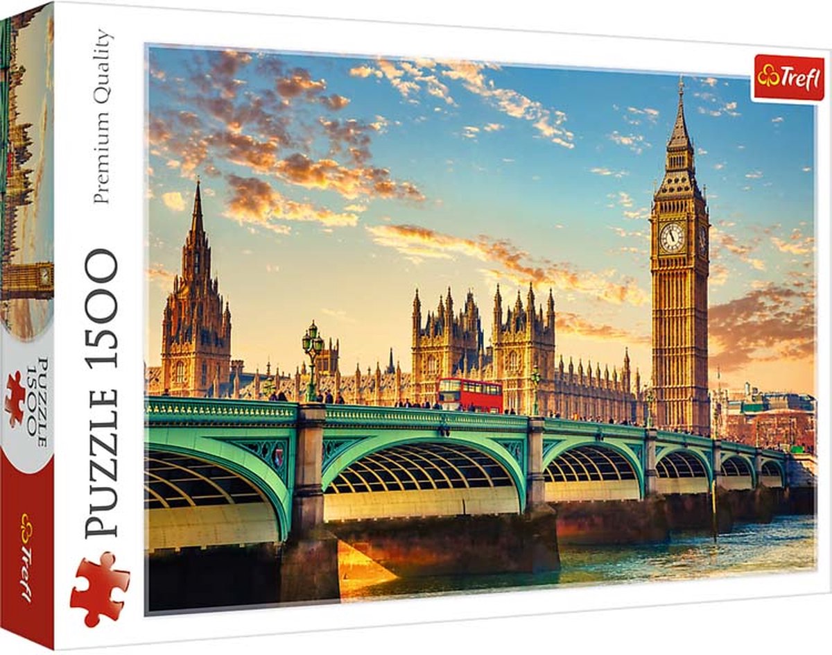 Trefl legpuzzel London 1500 stukjes - puzzel volwassenen kinderen.