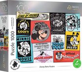 Trefl Trefl 1000U - Disney Retro Posters / Disney 100 FSC Mix 70%