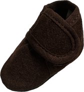 Chaussons de bébé en laine BabySteps marron taille 16/17