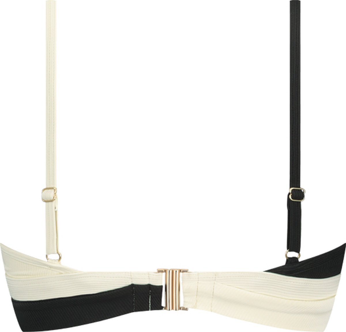 Beachlife Vanilla & Black twist bikinitop — afbeelding 7