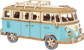 Volkswagen Bus Modelbouwpakket - Houten Bouwset zonder Lijm of Schaar - DIY - Voor volwassenen