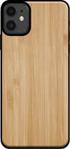 Smartphonica Telefoonhoesje voor iPhone 11 met houten look - backcover bamboo kunsthout hoesje - Bruin / Kunsthout;TPU / Back Cover geschikt voor Apple iPhone 11