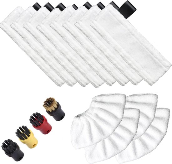 Lot De 5 Chiffons Microfibre Pour Nettoyeur Vapeur Kärcher EasyFix SC2, SC3, SC4, SC5 - Serpillères Réutilisables Et Lavables