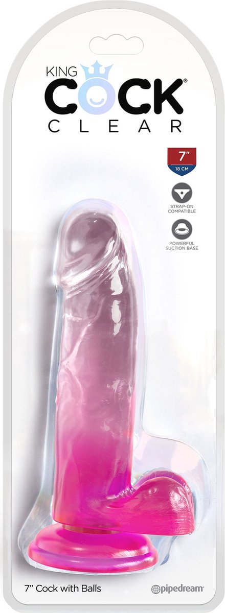 King Cock Clear 7 Inch Balls