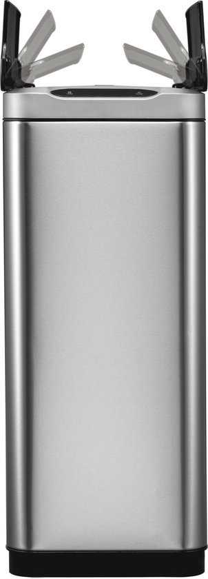 Poubelle à capteur EKO Phantom - 20 + 20 l - Inox mat - pour le tri des déchets