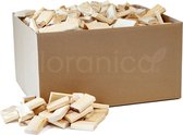 Bois de chauffage Floranica - Bûches 10 kg - Petit bois écologique - Bûches idéales pour la cheminée - Morceaux de bois finement poncés et secs