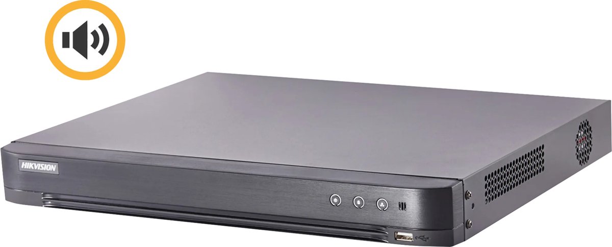 Hikvision DS-7216HUHI-K2(S) 16 Channel 8MP TVI Hybrid Audio DVR