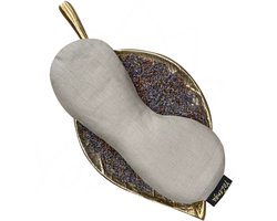 YoZenga Oogkussen Urban taupe - Lijnzaad & Biologische Lavendel - Verlicht Hoofdpijn, Stress & Vermoeide Ogen - Ideaal voor Meditatie, Yoga & Ontspanning