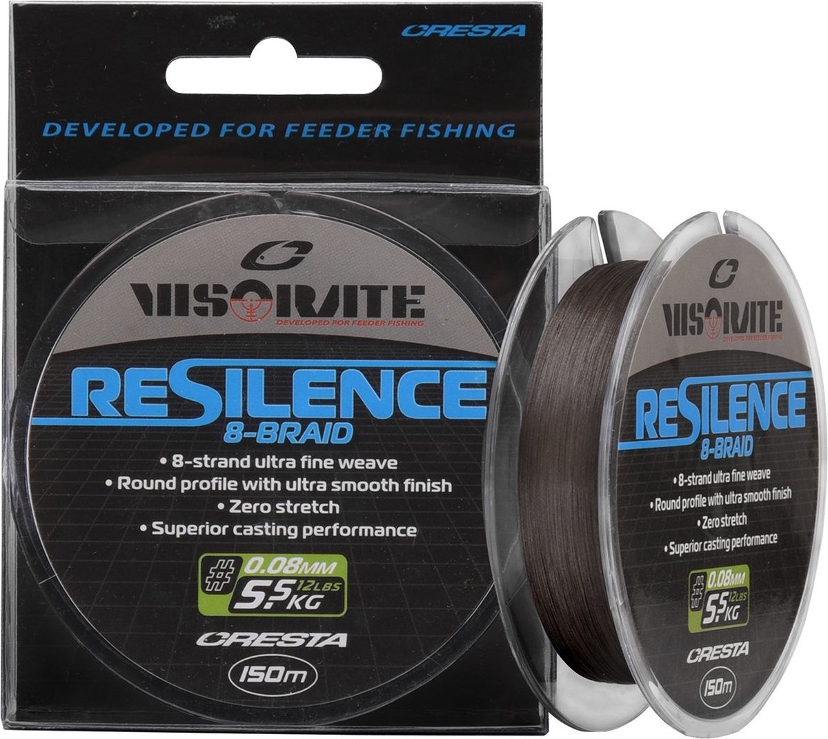 Cresta Visorate Resilence 8-Braid 150m - Maat : 0.10mm - 6.8 kilo