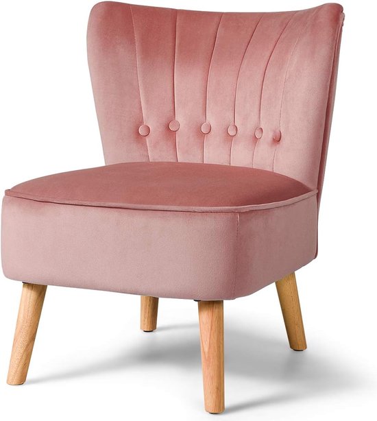 Eetkamerstoelen, roze, 55 x 68 x 73 cm (l x b x h)