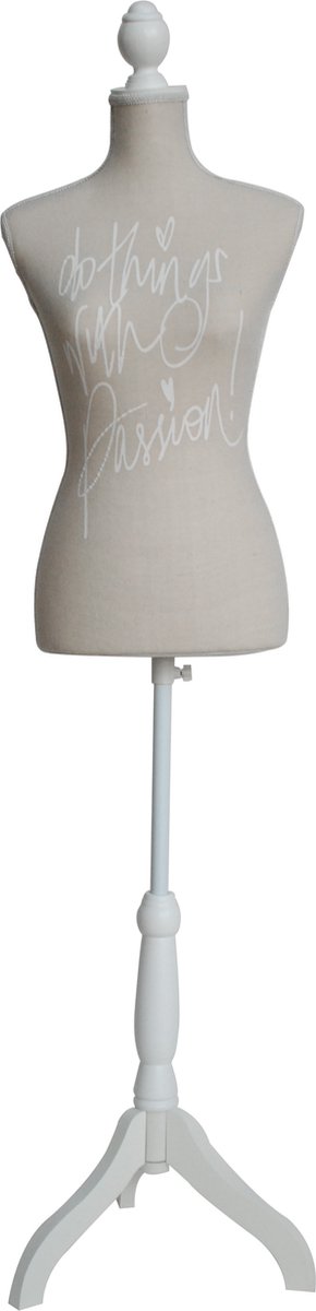 Clarie paspop Passion - verstelbaar van 132 tm 168 cm - beige
