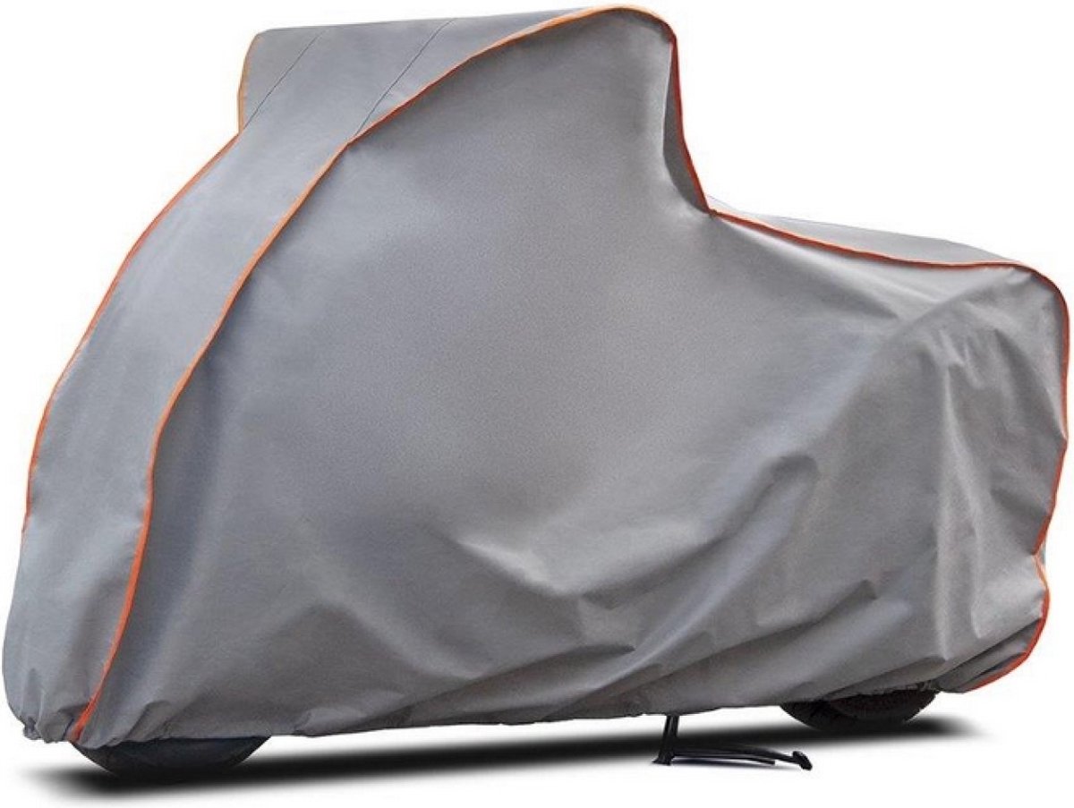 CarPassion Pure Motorhoes - Beschermhoes - Waterdicht & Vorstbestendig - Maat L - Grijs - 248 x 127 cm