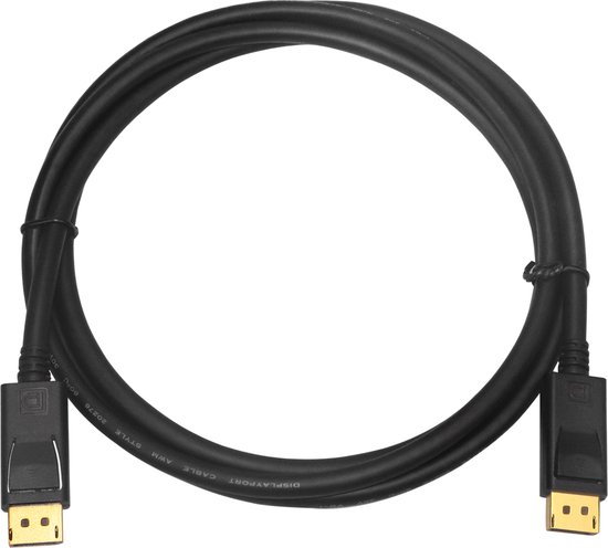 Displayport kabel 1.4 – 8K 60Hz – 4K 144 Hz - 32.4GBps – Gecertificeerd – DP 1.4 kabel - 3 Meter