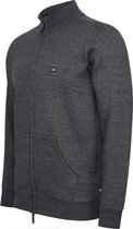 Cappuccino Italia - Heren Sweaters Fleece Zip Jack - Grijs - Maat S