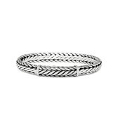 SILK Jewellery - Zilveren Armband - Zipp - 421.22 - Maat 22