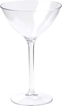 Verres à Cocktail/ Martini Depa - 4x - transparent - plastique incassable - 300 ml - Verres de Fête